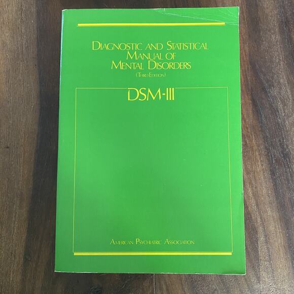 DSM III Diagnostic and Statistical Manual of Mental Disorders Third Edition Book - Picture 1 of 5